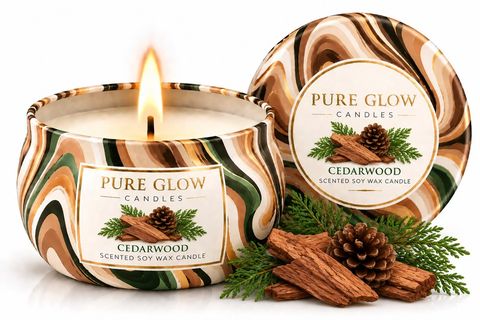 Cedarwood Travel Tin Candle