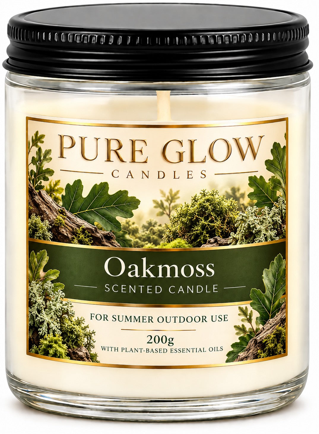 Pure Glow Oakmoss outdoor candle