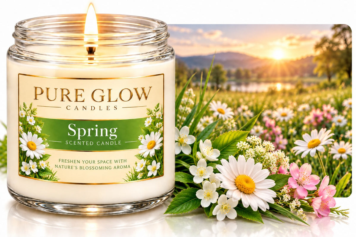 Pure Glow Spring signature glass candle