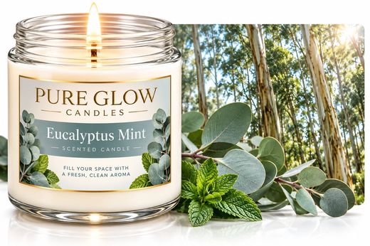 Eucalyptus Mint Signature Glass Candle