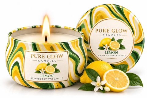 Lemon Travel Tin Candle