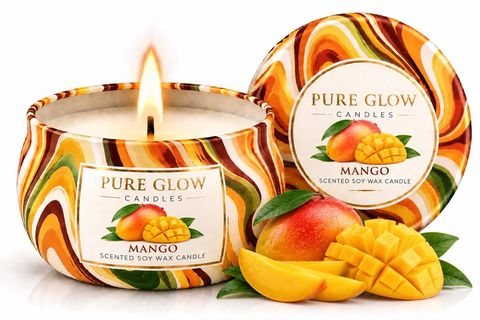 Mango Travel Tin Candle