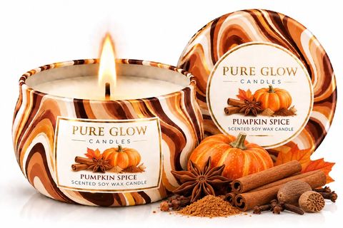 Pumpkin Spice Travel Tin Candle